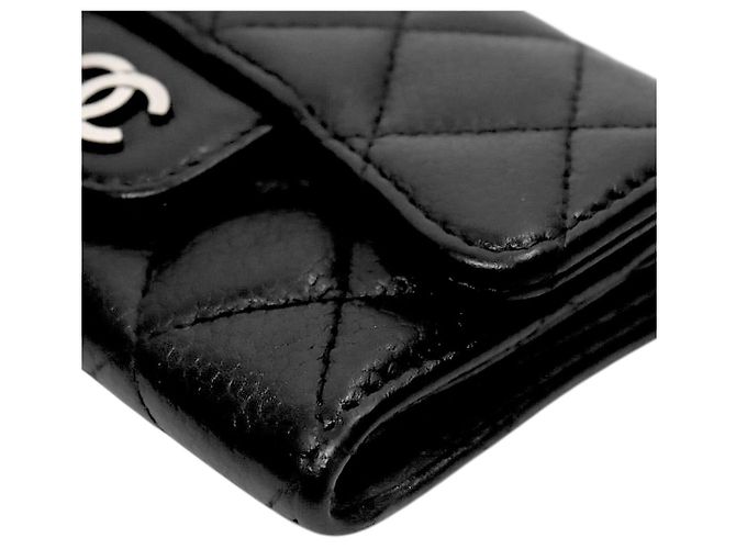 Chanel Tarjetero de piel caviar negra - vista 5
