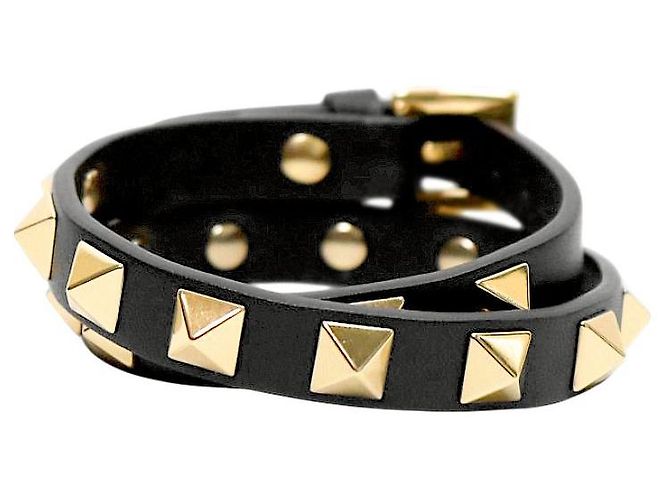 Valentino Rockstud Armband mit doppeltem Band - vista 3