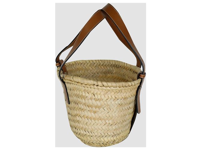 Loewe Saco tote cesto Anagram em ráfia - vista 2