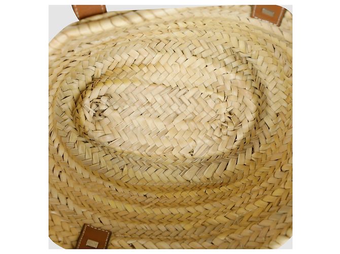 Loewe Saco tote cesto Anagram em ráfia - vista 5
