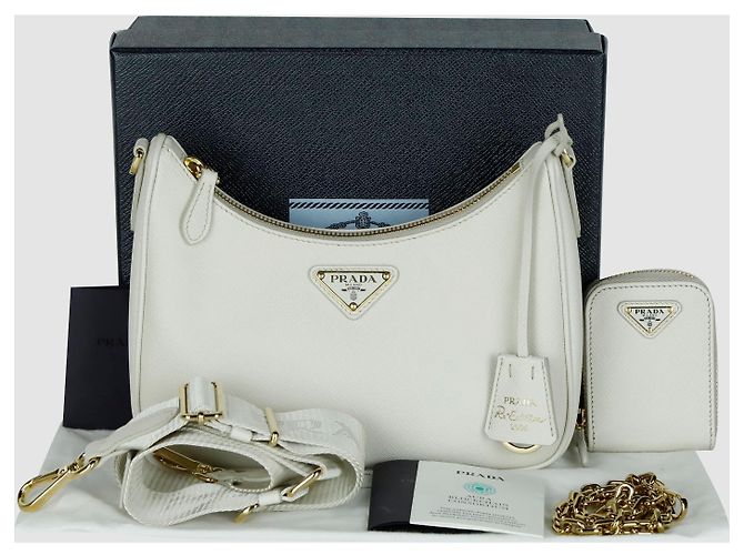 Prada Borsa a tracolla Reedition in pelle Saffiano - vista 6