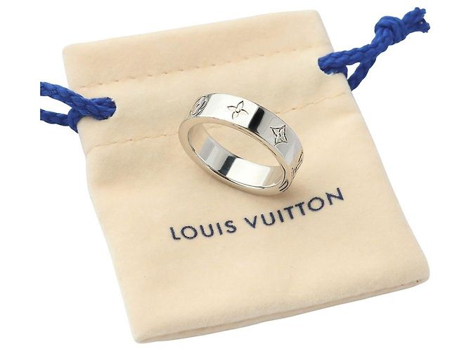 Louis Vuitton Anello Palladium Mosaic Scene Misura - vista 5