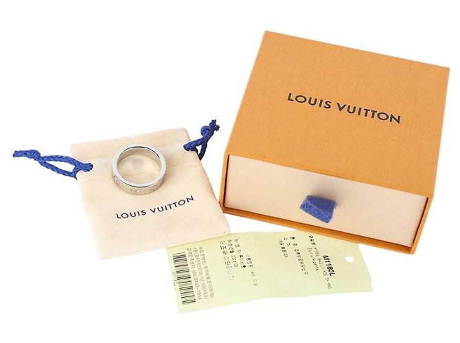 Louis Vuitton Anello Palladium Mosaic Scene Misura - vista 6