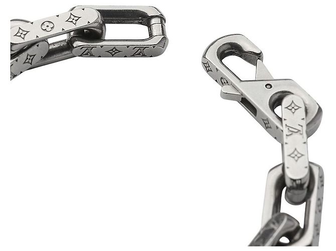 Louis Vuitton Bracciale a catena Monogram argento Misura - vista 4
