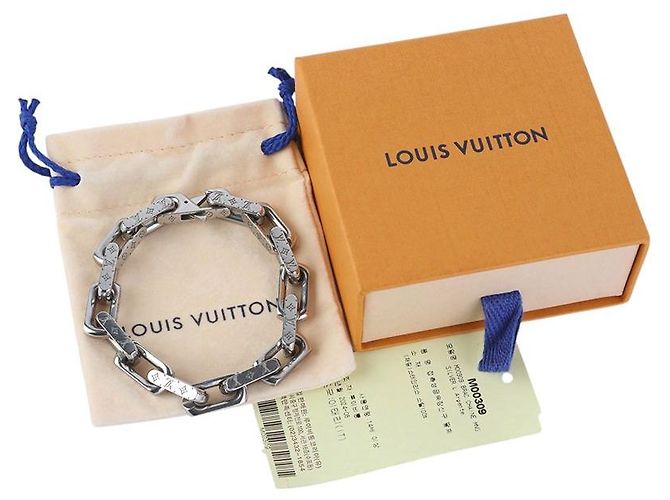 Louis Vuitton Bracciale a catena Monogram argento Misura - vista 5