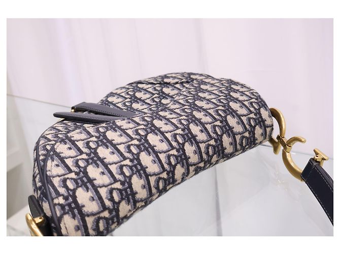 Dior Oblique Jacquard Saddle Tote Schultertasche - Ansicht 10