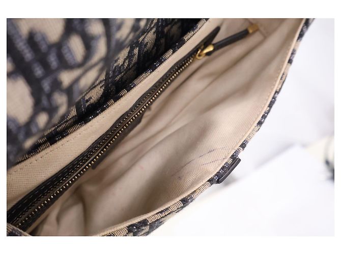 Dior Oblique Jacquard Saddle Tote Schultertasche - Ansicht 12