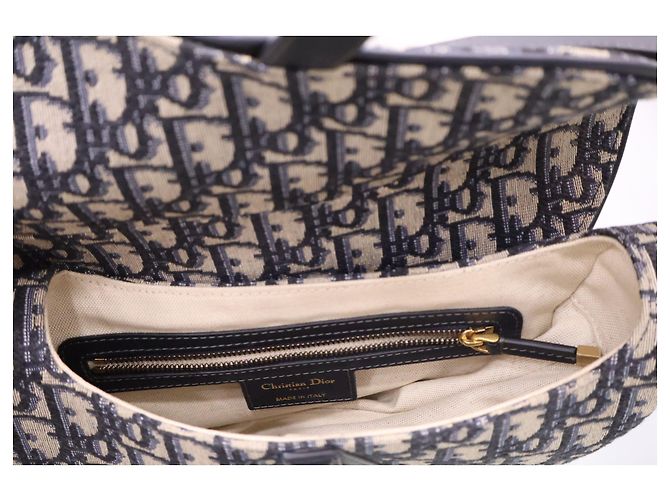Dior Oblique Jacquard Saddle Tote Schultertasche - Ansicht 13