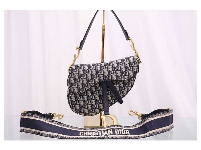 Dior Oblique Jacquard Saddle Tote Schultertasche - Ansicht 2