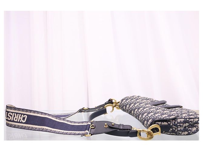 Dior Oblique Jacquard Saddle Tote Schultertasche - Ansicht 3