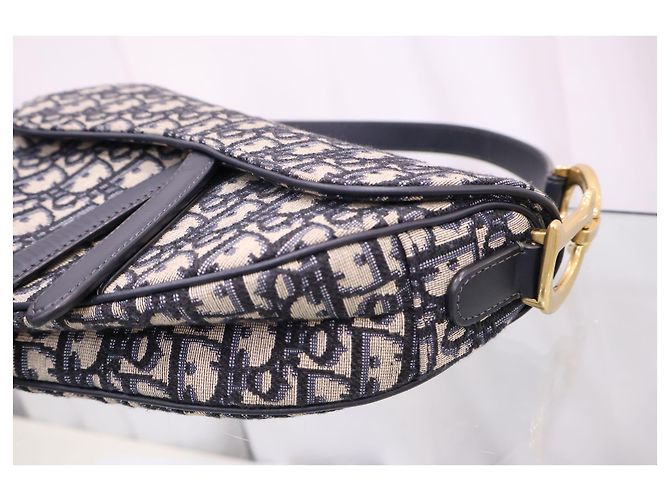 Dior Oblique Jacquard Saddle Tote Schultertasche - Ansicht 7