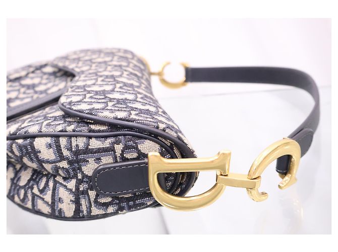 Dior Oblique Jacquard Saddle Tote Schultertasche - Ansicht 8