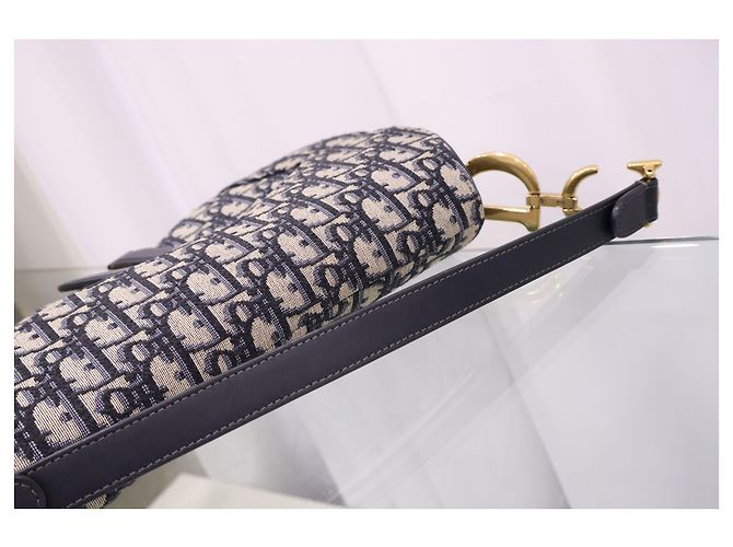Dior Oblique Jacquard Saddle Tote Schultertasche - Ansicht 9