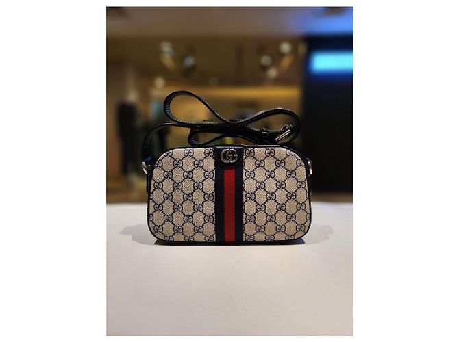 Gucci Borsa a tracolla Ophidia GG Supreme Blue - vista 2
