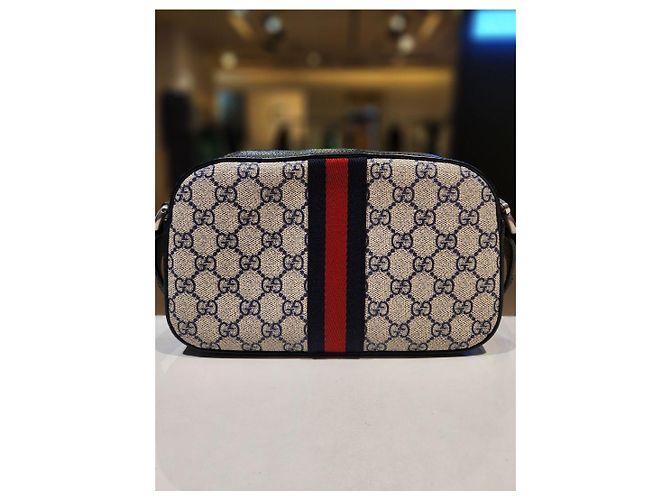 Gucci Borsa a tracolla Ophidia GG Supreme Blue - vista 6
