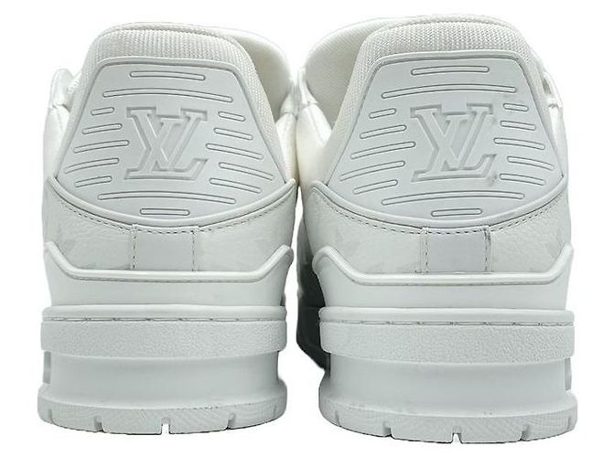 Louis Vuitton Sneakers Trainer Monogram Grain Leather Sneakers White - vista 21
