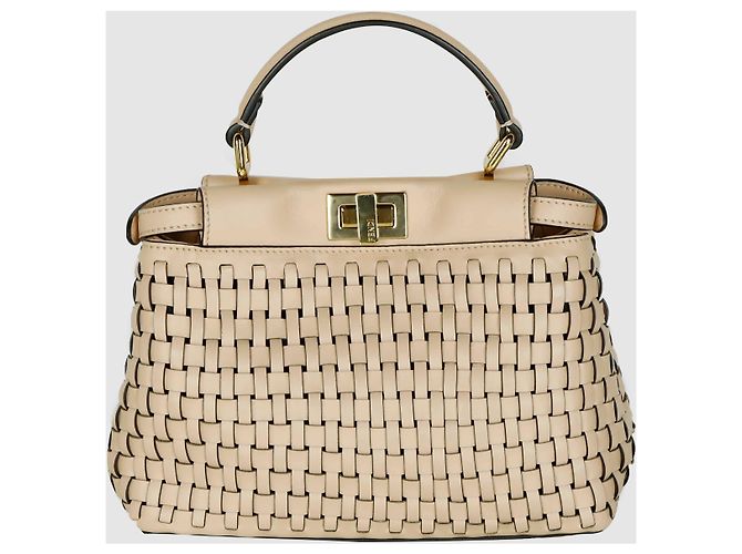 Fendi Peekaboo Intrecciato Schultertasche - Ansicht 3