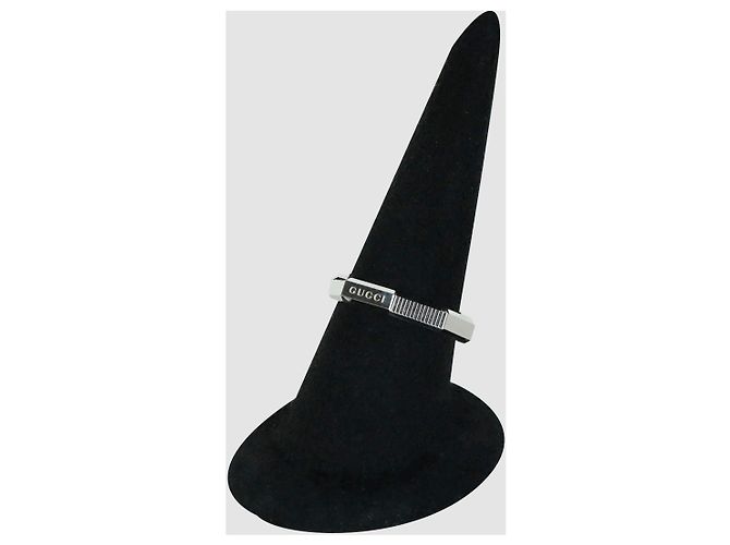 Gucci Anello Link to Love in oro bianco - vista 4