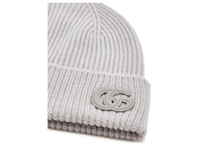 Gucci Berretto in cashmere con patch - vista 3