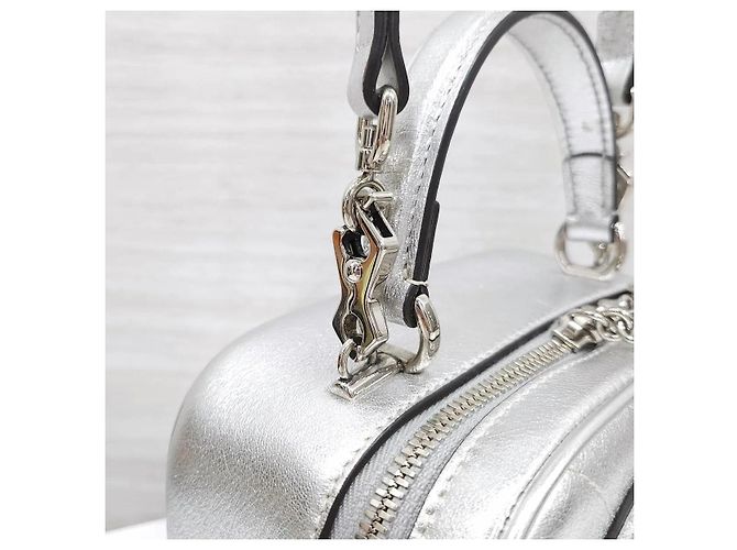 Gucci Nuova Borsa Blondie Mini Top Handle Argento Metallizzato - vista 4