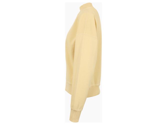 Isabel Marant Sweatshirt Logo Yellow Ecru - vista 4