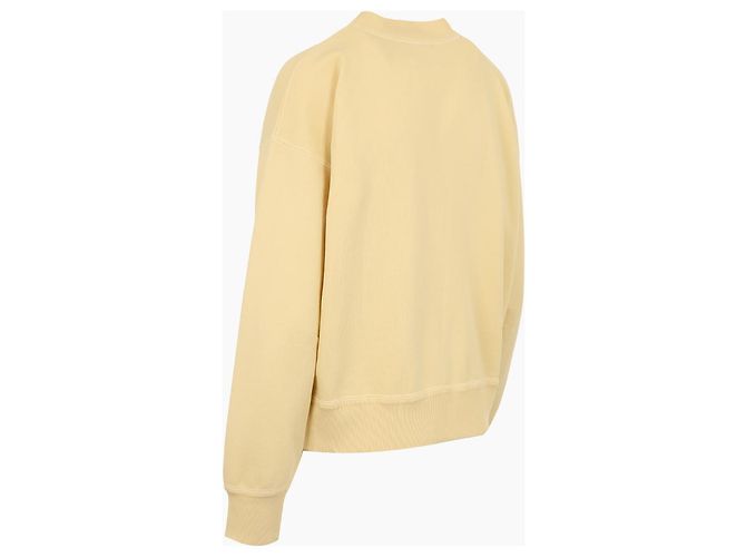 Isabel Marant Sweatshirt Logo Yellow Ecru - vista 5