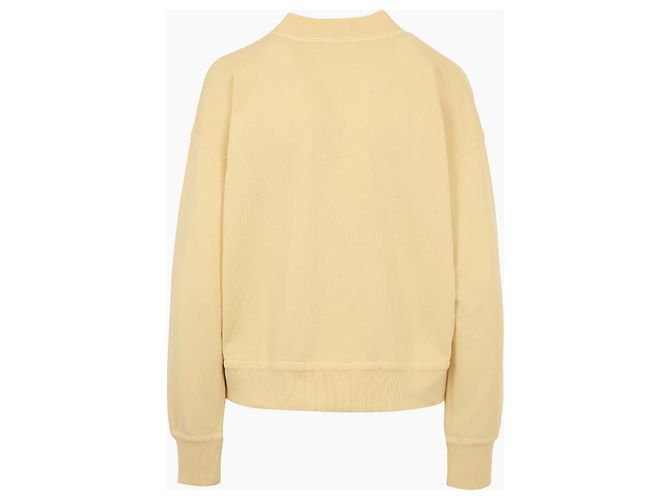 Isabel Marant Sweatshirt Logo Yellow Ecru - vista 6