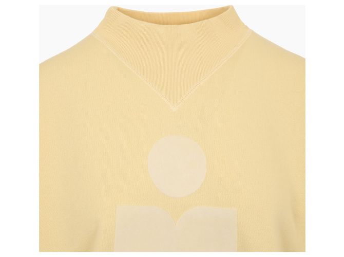Isabel Marant Sweatshirt Logo Yellow Ecru - vista 7