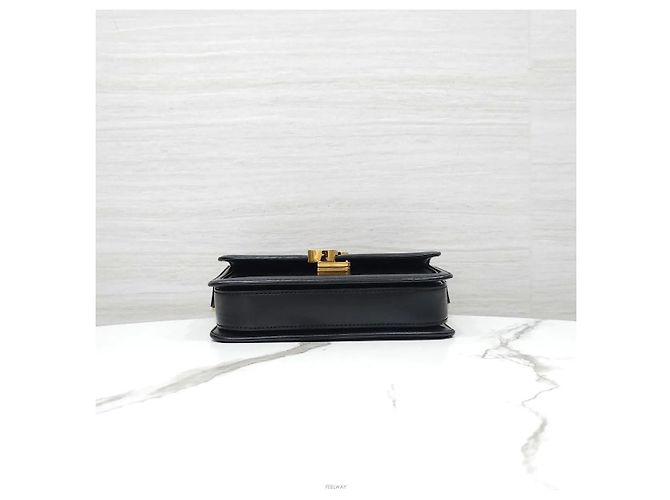 Autre Marque Picca borsa satchel nera e oro - vista 7