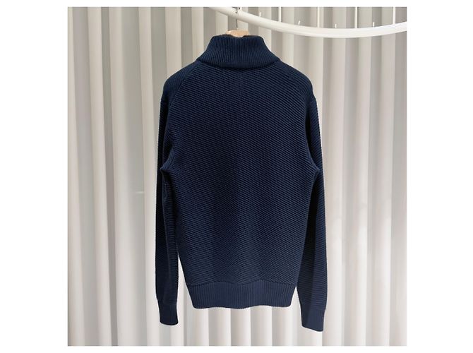 Loro Piana Cashmere Blouson Zip Jacke in Navy (Größe - Ansicht 6