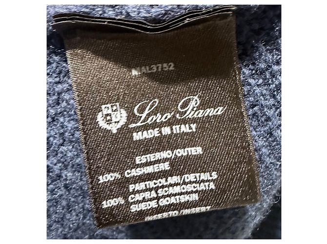 Loro Piana Cashmere Blouson Zip Jacke in Navy (Größe - Ansicht 7