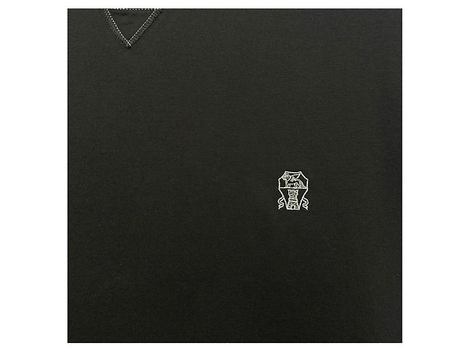 Brunello Cucinelli T-Shirt mit kurzen Ärmeln im Layer-Look - Ansicht 4