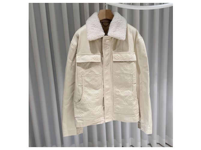 Louis Vuitton Giacca in shearling Monogram Workwear - vista 3