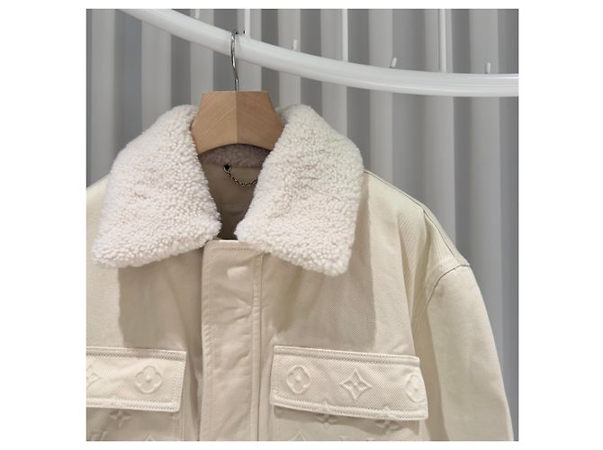 Louis Vuitton Giacca in shearling Monogram Workwear - vista 4