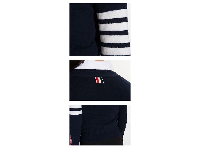 Thom Browne Diagonal Armband Cashmere Cardigan Damen - Ansicht 5