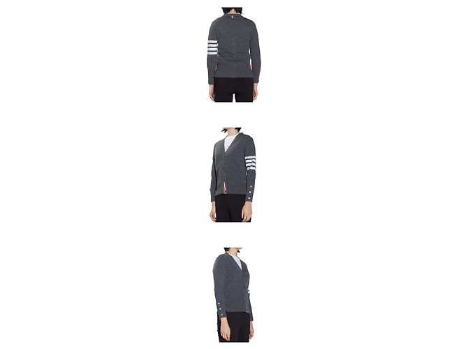 Thom Browne Diagonal Armband Cashmere Cardigan Damen - Ansicht 8
