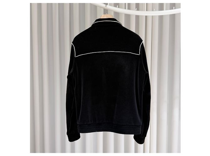 Céline Set Pantaloni e Giacca con Zip in Velluto Triope Black - vista 4