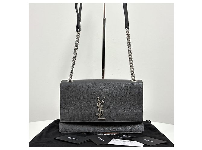 Autre Marque Sunset Medium Chain Shoulder Bag Gray - view 6