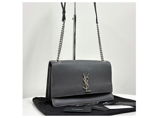 Autre Marque Sunset Medium Chain Shoulder Bag Gray - view 7