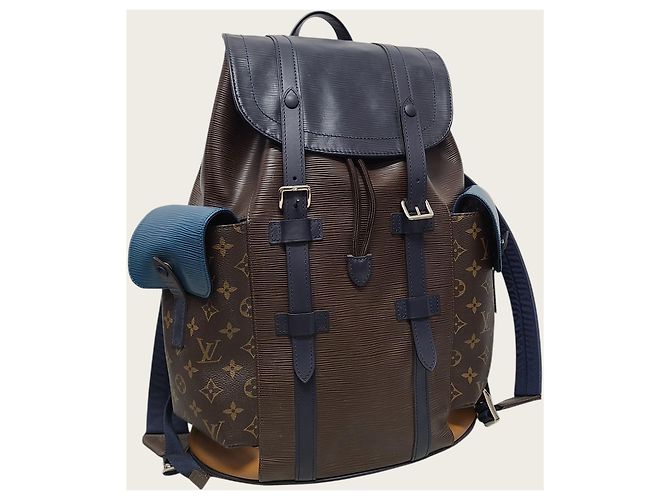 Louis Vuitton Sac à dos Christopher PM en cuir Epi Patchwork Multicolor - vue 3