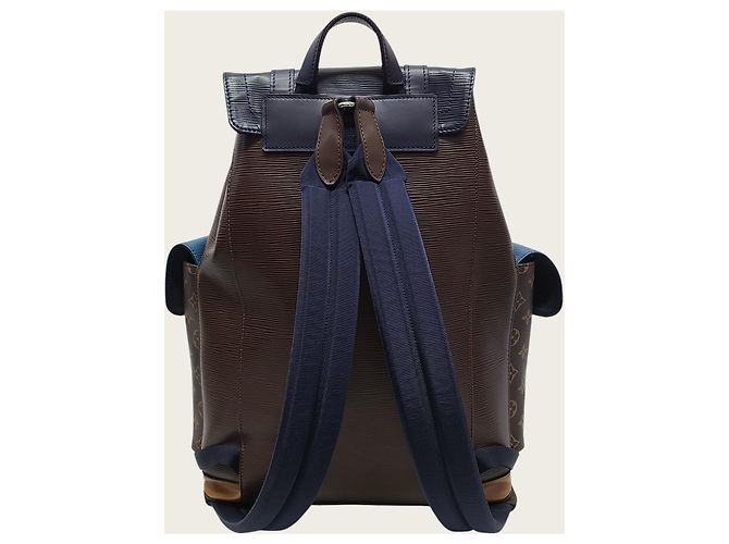 Louis Vuitton Sac à dos Christopher PM en cuir Epi Patchwork Multicolor - vue 5