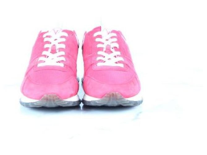 Louis Vuitton Sneakers Runaway in camoscio rosso - vista 2