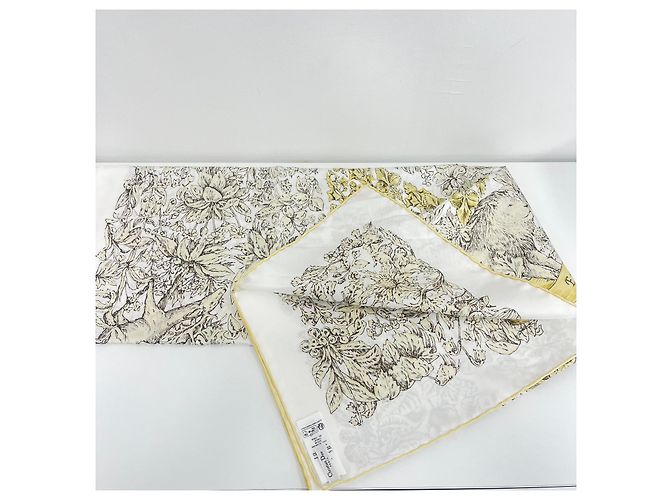 Foulard in seta Dior Avorio - vista 2