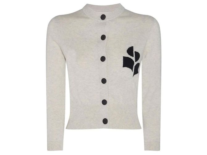 Isabel Marant Cardigan aus Baumwolle in Hellgrau - Ansicht 2