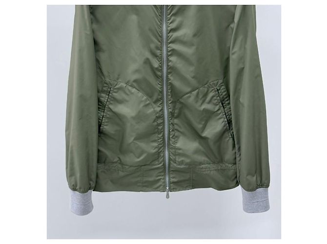 Brunello Cucinelli Nylon Bomber Jacke Olivengrün - Ansicht 3