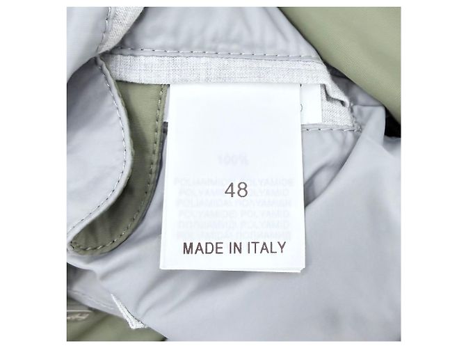 Brunello Cucinelli Nylon Bomber Jacke Olivengrün - Ansicht 6