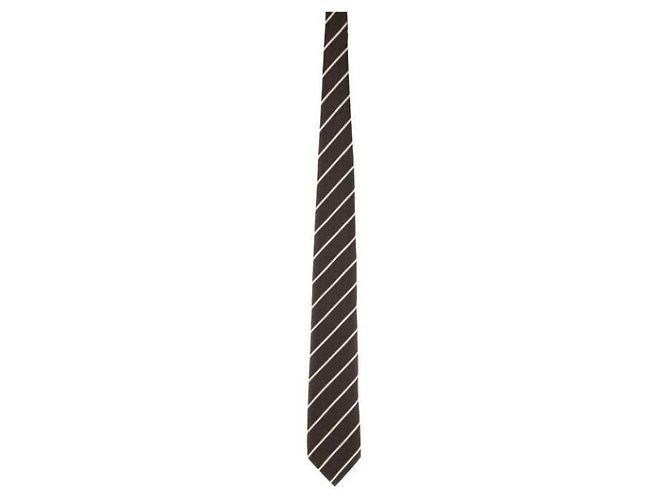 Cravatta in seta jacquard Tom Ford Marrone - vista 3