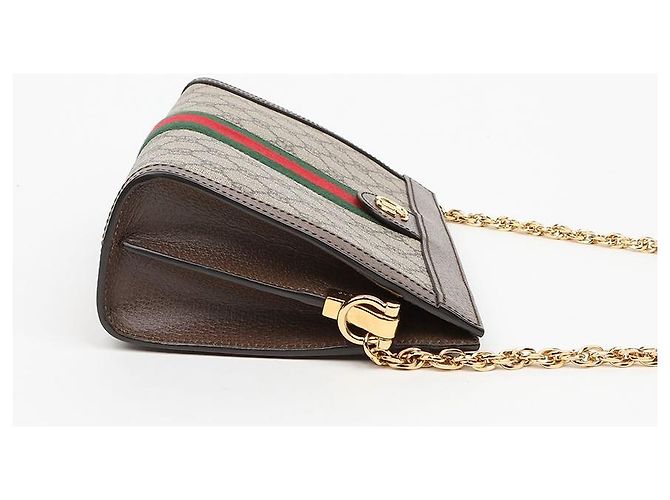 Gucci Borsa a tracolla Ophidia GG Small Brown - vista 5
