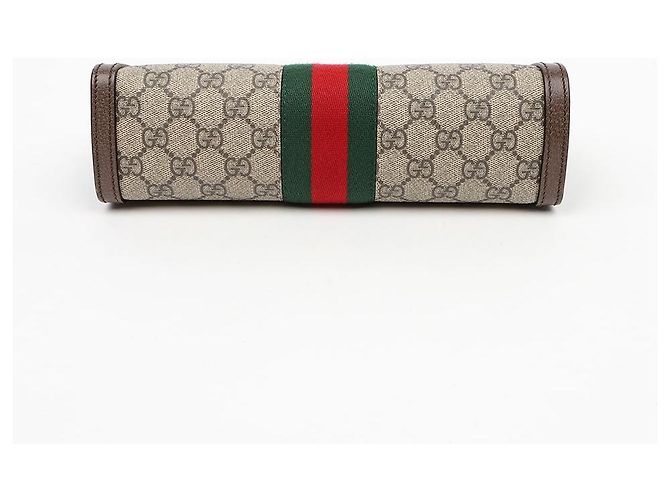Gucci Borsa a tracolla Ophidia GG Small Brown - vista 6