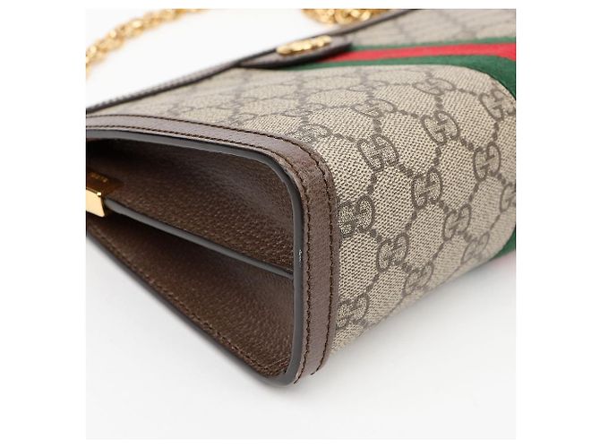 Gucci Borsa a tracolla Ophidia GG Small Brown - vista 7